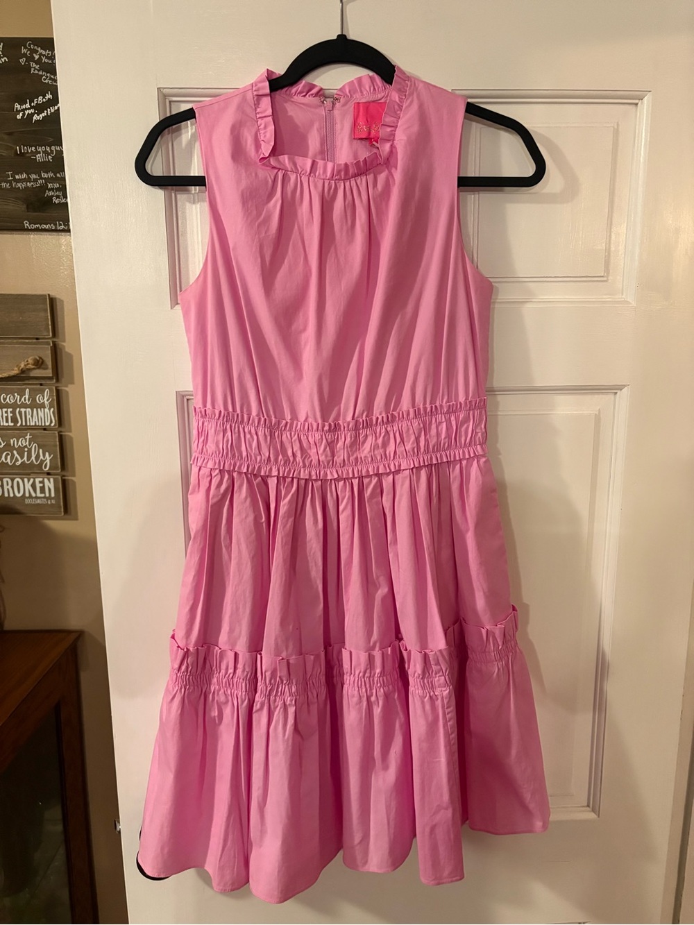 Pre-Owned Lilly Pulitzer Pink Size 2 Knee Length Sleeveless Dress